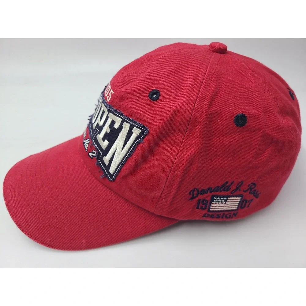 Vintage 2005 US Open Pinehurst No 2 Strapback Adjustable Golf‎ Hat Cap Men Red